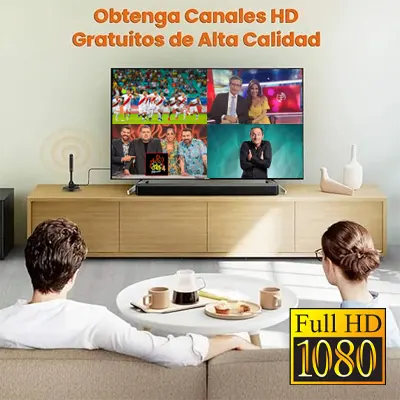 Antena de TV Digital HD | COMPATIBLE CON TODOS LOS TELEVISORES