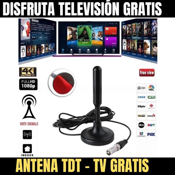 Antena de TV Digital HD | COMPATIBLE CON TODOS LOS TELEVISORES