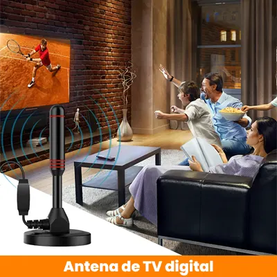 Antena de TV Digital HD | COMPATIBLE CON TODOS LOS TELEVISORES