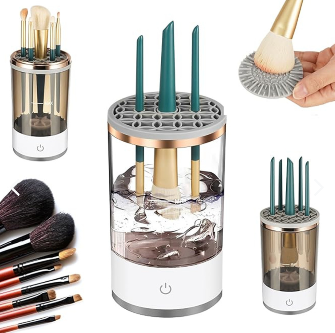 Limpiador de Brochas de Maquillaje Automático 🖌️